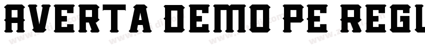 Averta Demo PE Regul字体转换